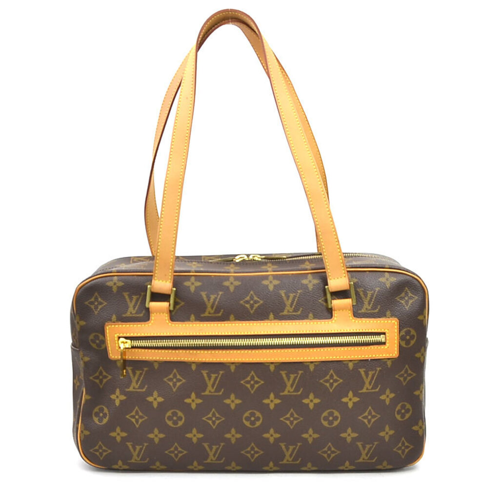 LOUIS VUITTON Authentic Brown Monogram Canvas Shoulder Bag